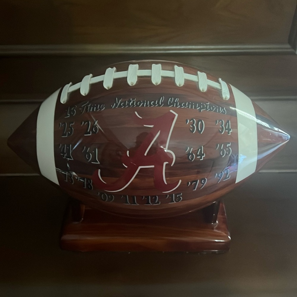 Handmade 2015 Alabama national champions football with stand - Picture 1 of 2